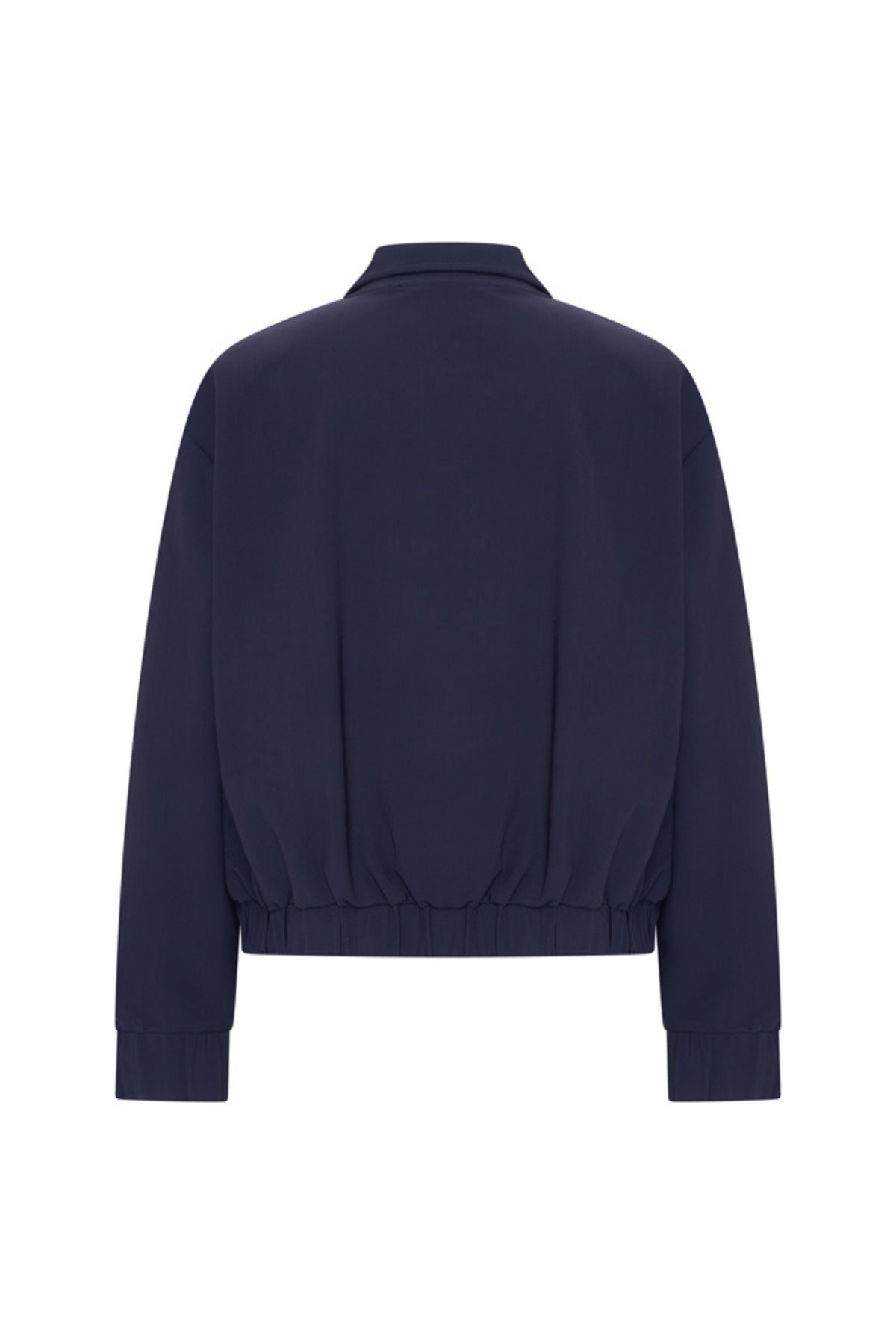 Mi Piace bonded travel jas Balloon Navy, watervast en lichtgewicht, met capuchon en rits, geschikt voor reizen en outdoor gebruik.