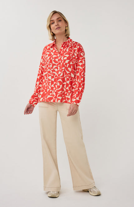 Blouse Scarlet Graphic Print SP26.14004