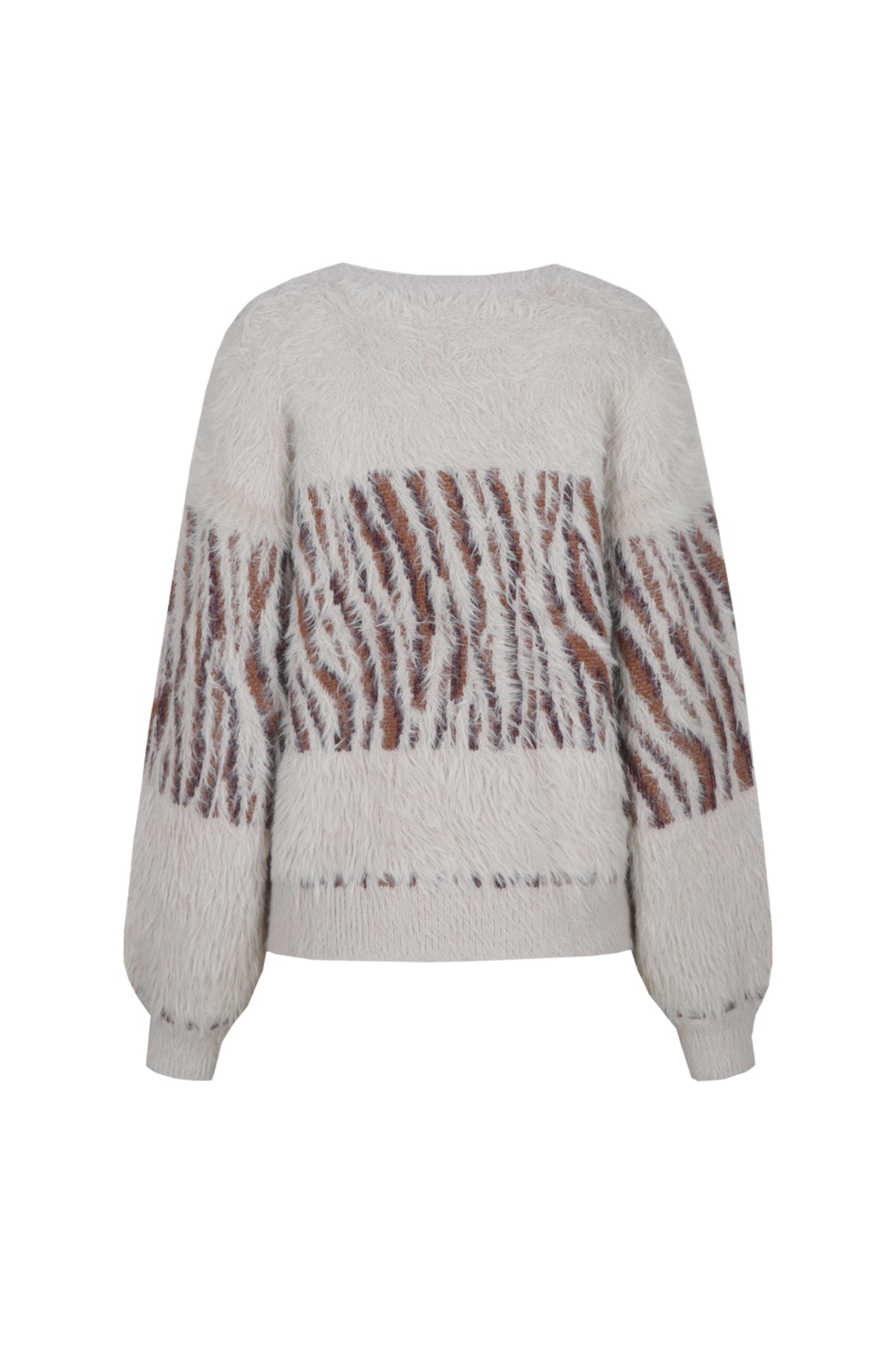G-maxx Isabeau Knit Sand top, lichtgewicht en ademend met geribbelde textuur, gedragen door een model in een neutrale setting