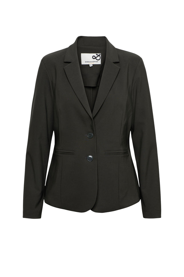 Heavy Travel Blazer Phileine Dark Khaki BZ167
