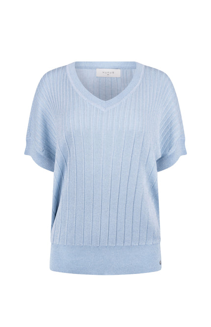 Nukus Top Raya Lurex Cloudy NKS01161 Stretchshop.nl