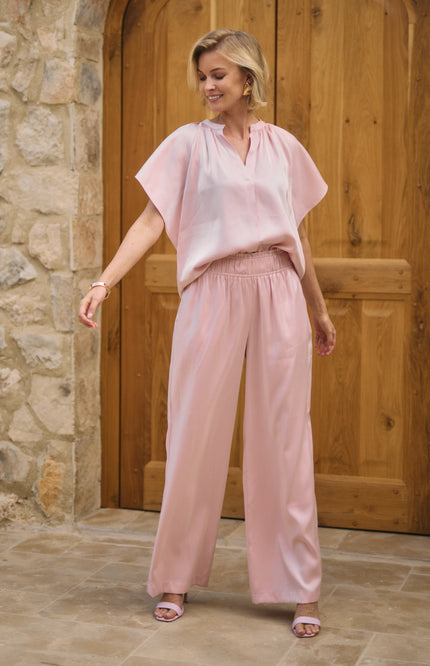 Nukus Top Taylor Shiny Blush NKS01131 Stretchshop.nl