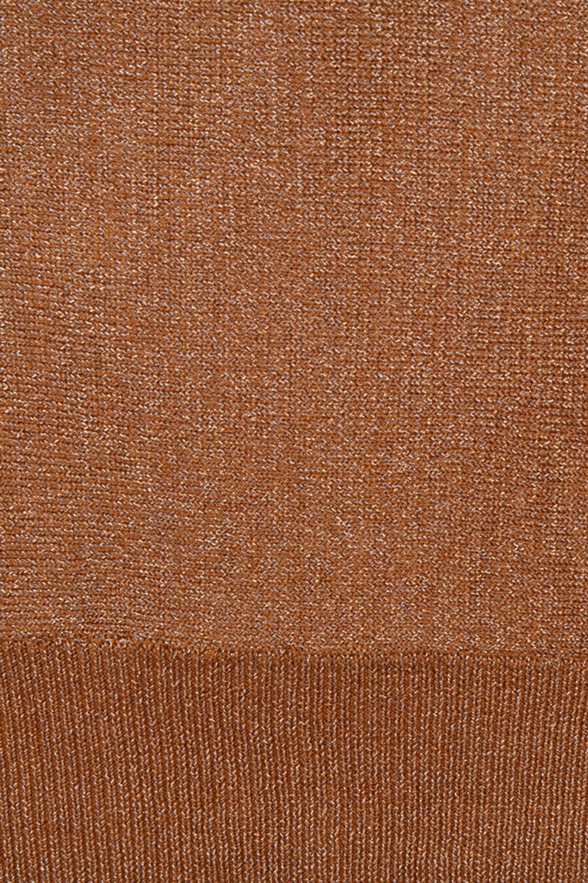 EsQualo batwing lurex sweater in caramel kleur, zachte textuur en glanzende details, geschikt voor casual en feestelijke outfits