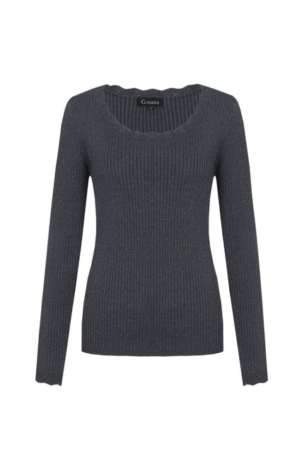 Top Sorca Knitting Dark Jeans Blue