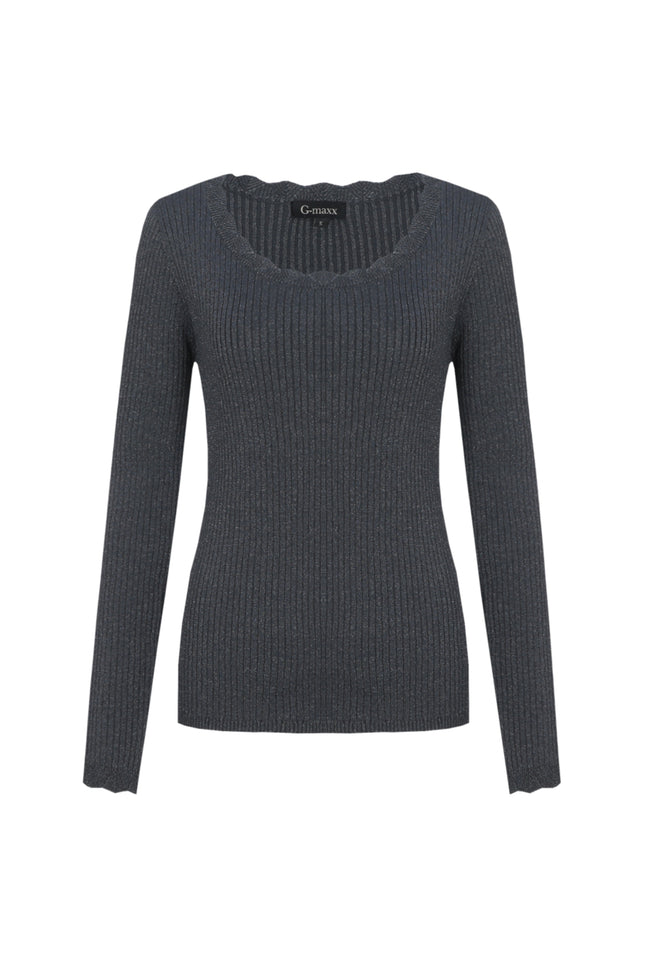 Top Sorca Knitting Dark Jeans Blue