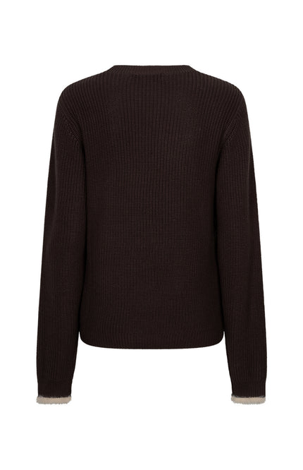 Sweater Ribbon Logo Espresso SRB5139
