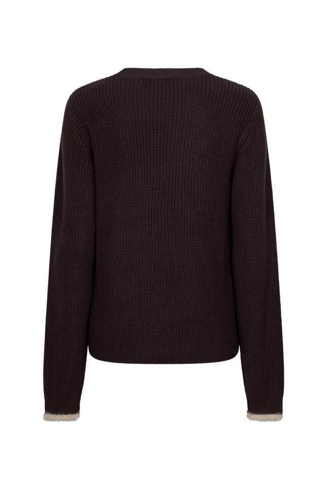 Sweater Ribbon Logo Espresso SRB5139