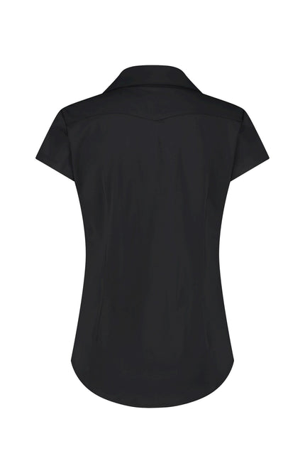 Lady Day Travel Blouse Suzy Cap Black L27.375.1066 Stretchshop.nl