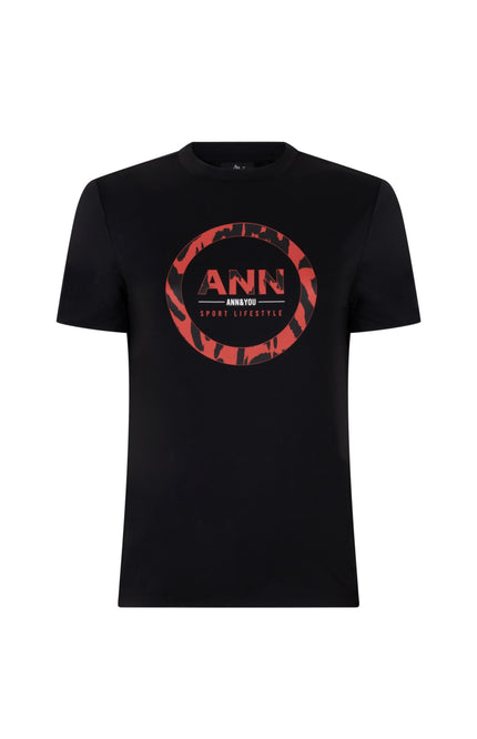 Travel T-Shirt Giselle Black Red A26