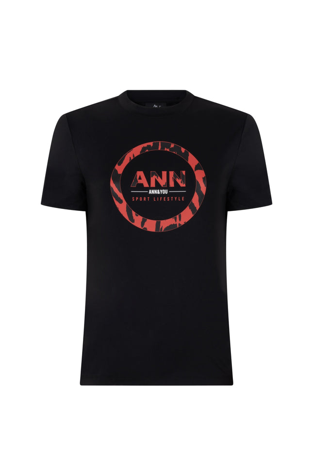 Travel T-Shirt Giselle Black Red A26
