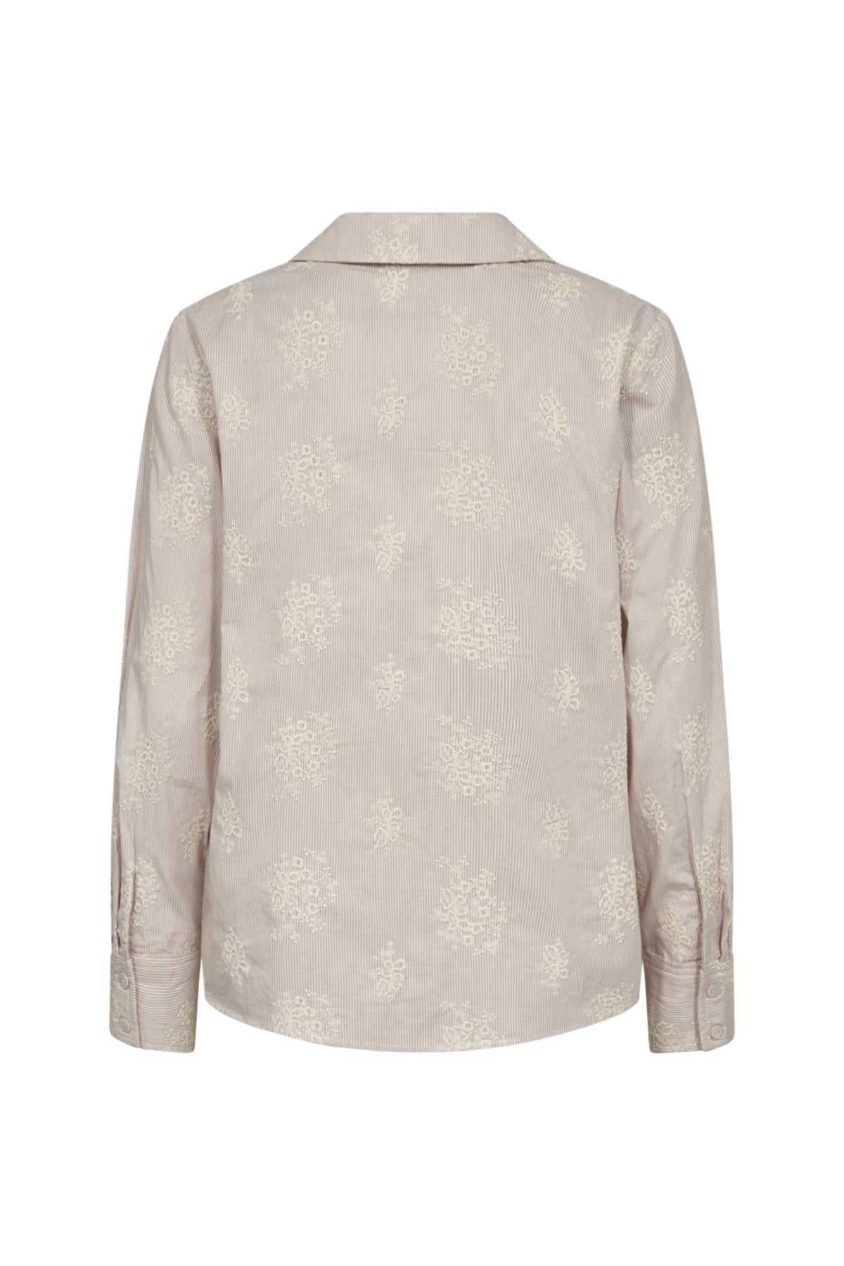 Witte blouse van Freequent, Fqlela Brilliant White Moonbeam 208104, met zachte stoffen en elegante pasvorm, gedragen door een model