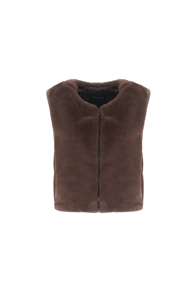 Gilet Lalita Dark Brown