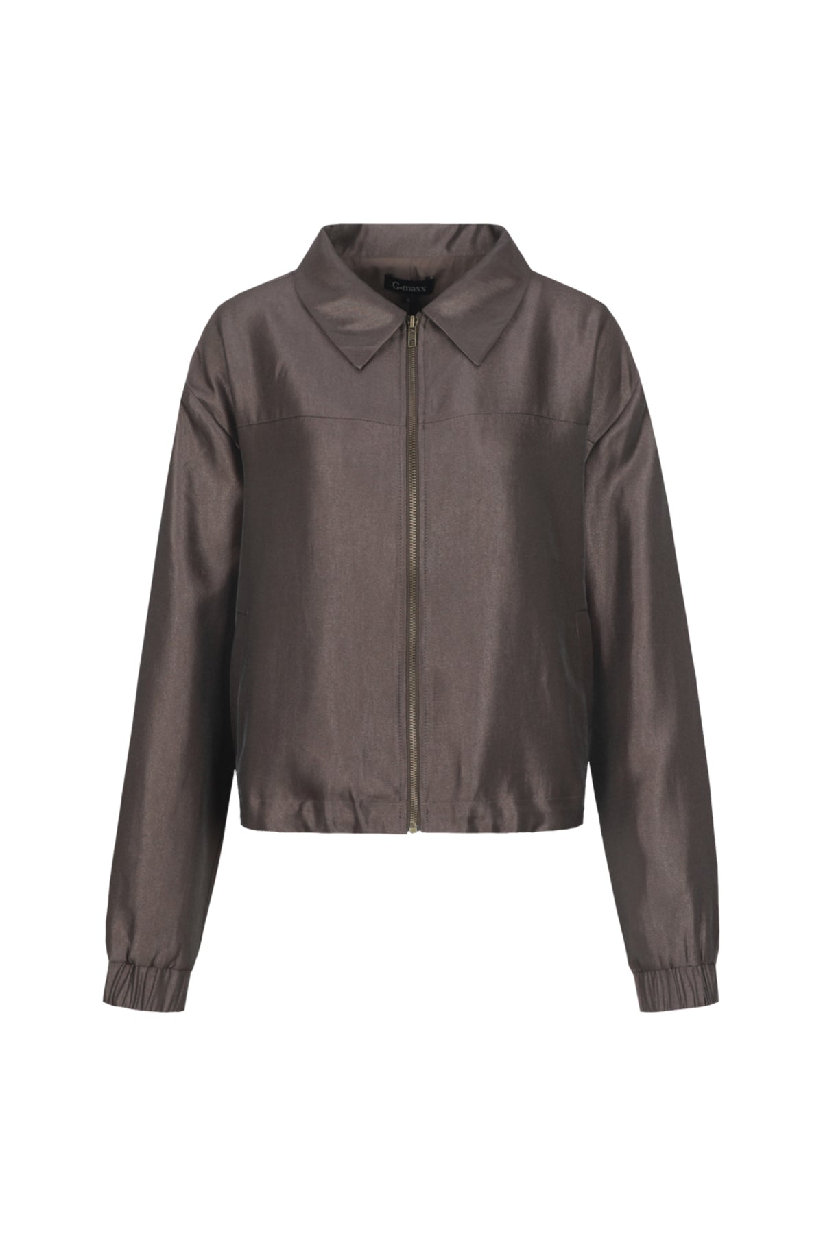 G-maxx Sive Dark Earth jas met capuchon, waterdicht en ademend, in een donkere aardetint, geschikt voor outdoor activiteiten.