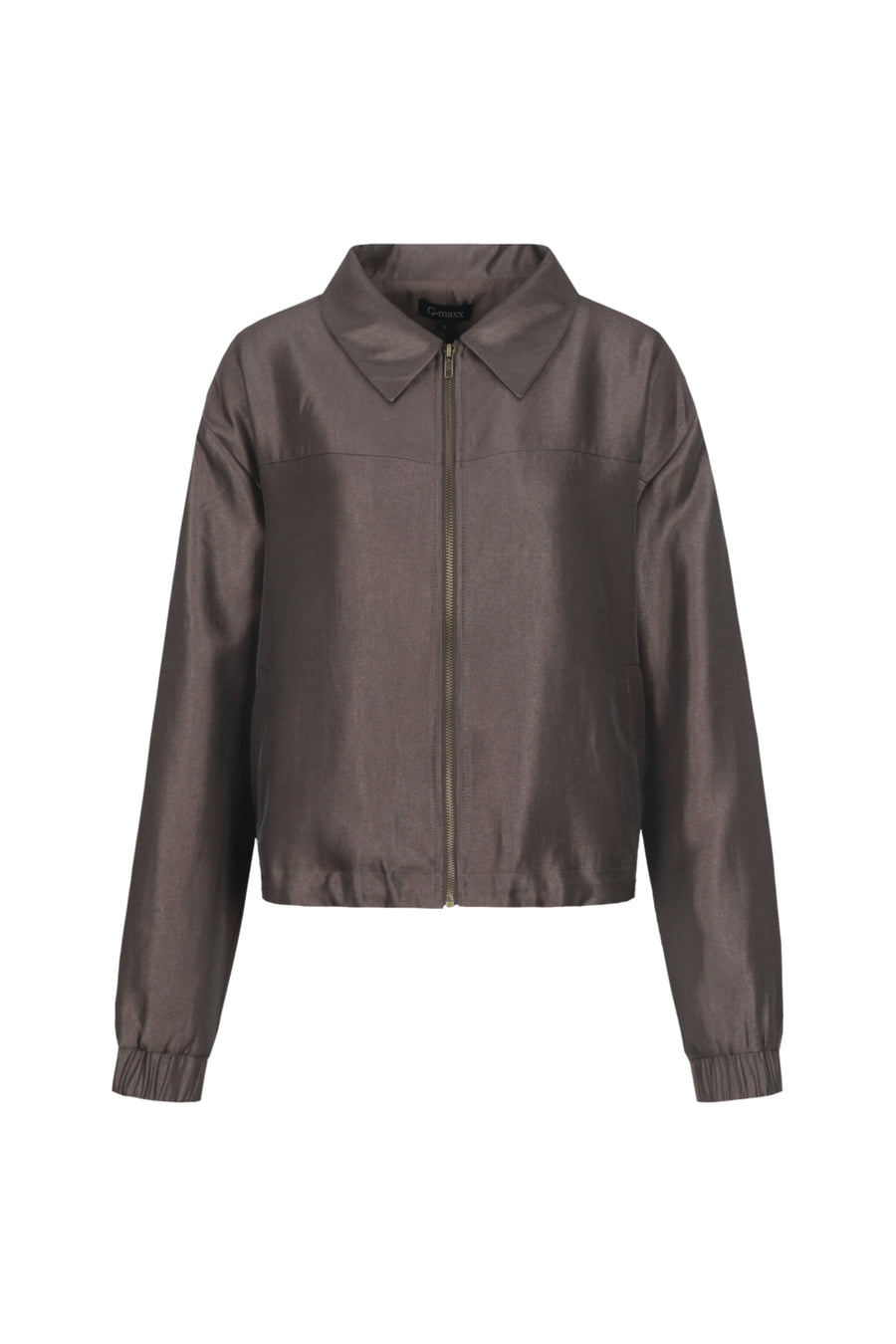 G-maxx Sive Dark Earth jas met capuchon, waterdicht en ademend, in een donkere aardetint, geschikt voor outdoor activiteiten.