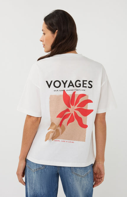 T-shirt Voyages Offwhite Red SP26.05015