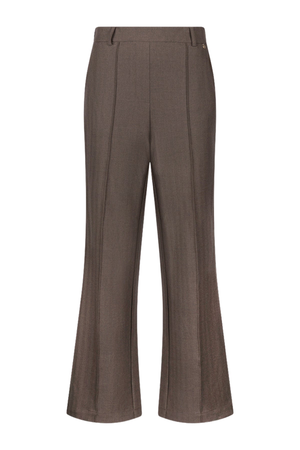 Nukus Jill Moss NKF09077 broek in een comfortabele pasvorm, getoond in een neutrale kleur op een witte achtergrond.