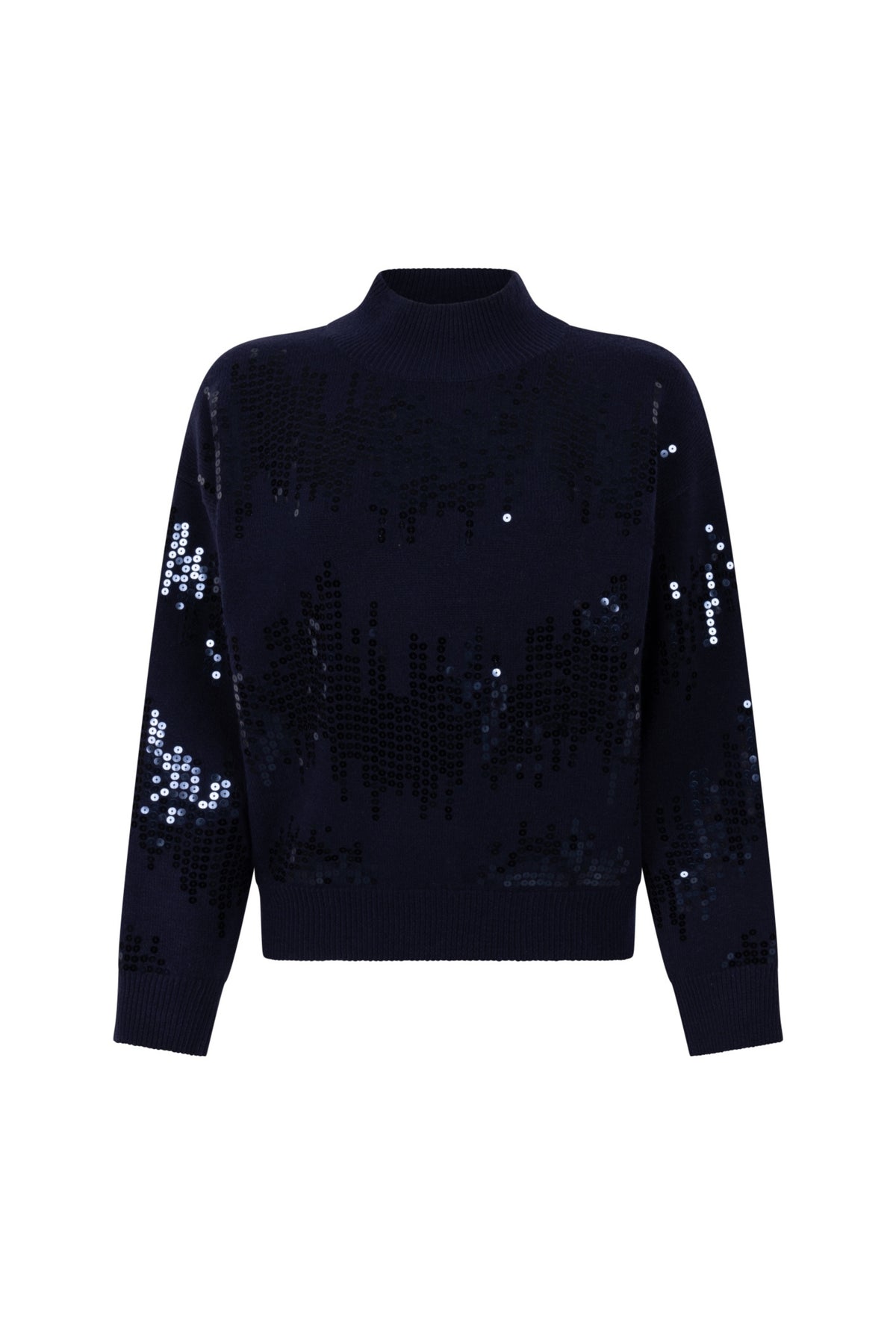 Zoso Jody Navy sweater met ronde hals en lange mouwen, comfortabel en stijlvol voor dagelijks gebruik.