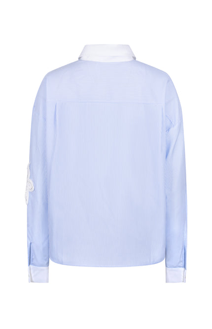 Blouse Tessa Stripe Offwhite Cloudy NKS02218