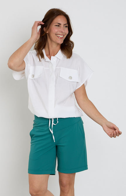 Zoso Blouse Elise White 263 Stretchshop.nl