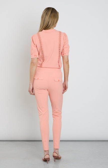 Mi Piace Travel Broek Peach Amber 202134 Stretchshop.nl