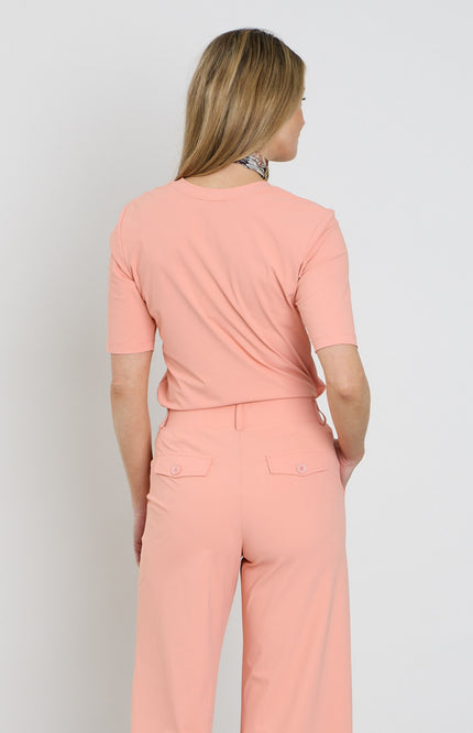 Mi Piace Travel Top Peach Amber 202271 Stretchshop.nl