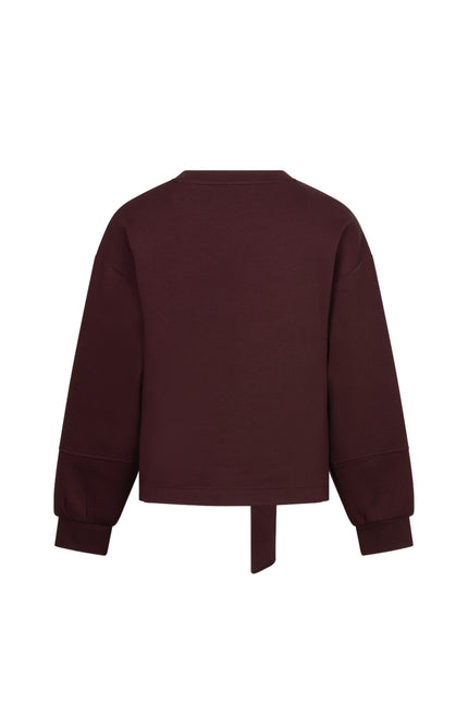 Top Shakira & Belt Scuba Burgundy SRB4996