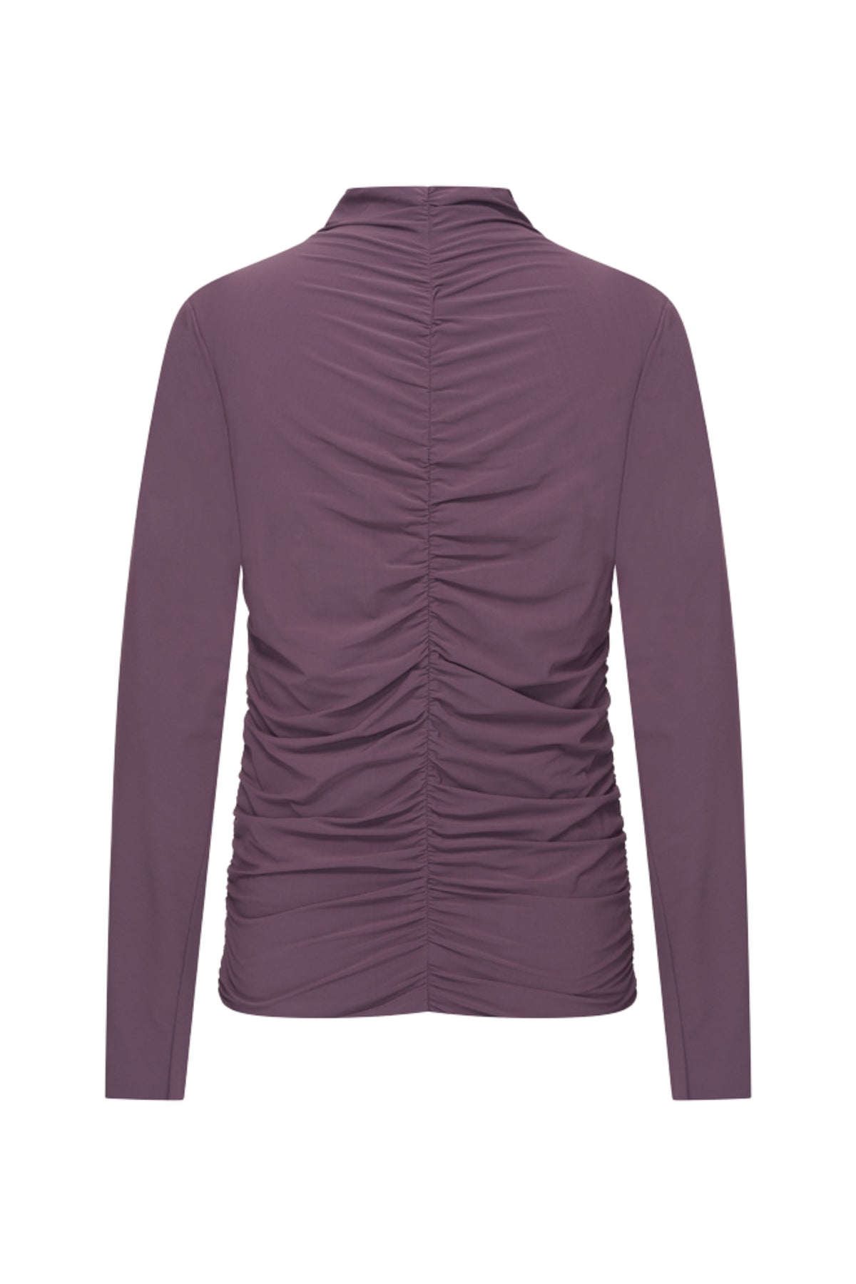 Mi Piace Travel Top Wrinckle Light Plum, lichtpaarse top met wriemelstructuur, geschikt voor reizen en casual dragen.