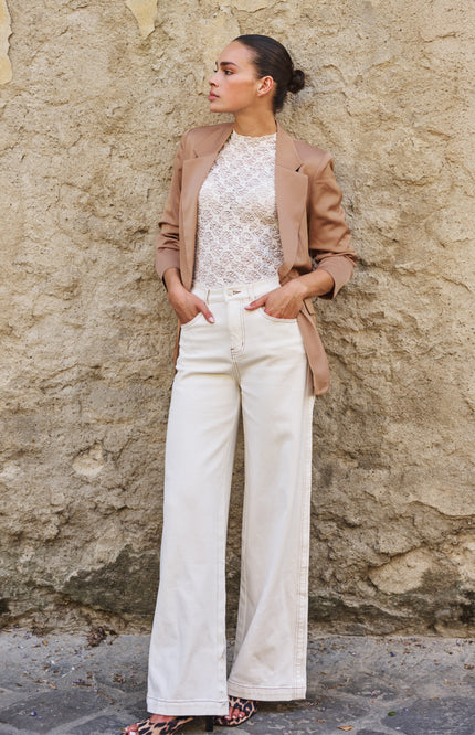 Jeans Wide Offwhite SP26.12022