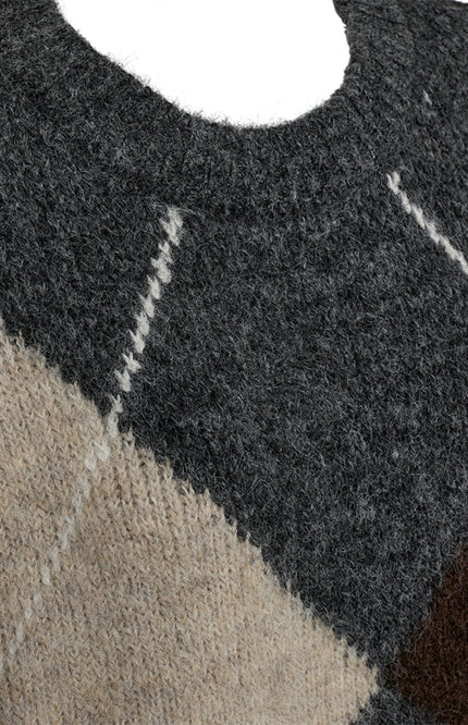 Trui Fqgrslulu Dark Grey Oyster Grey 211714