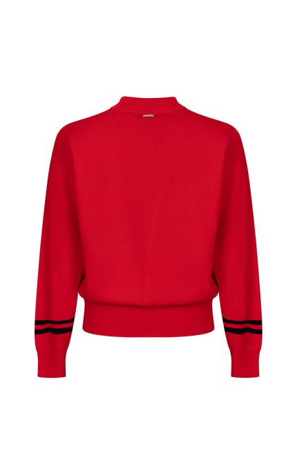 Sweater Lexi Red Black A26
