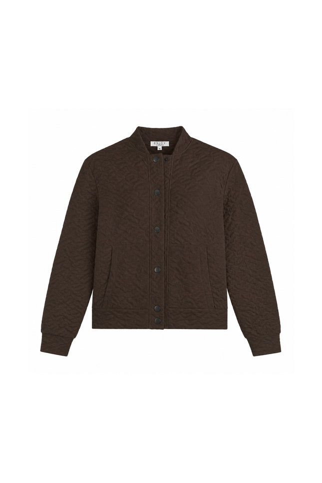 Jacket Structuur Bruin 183333