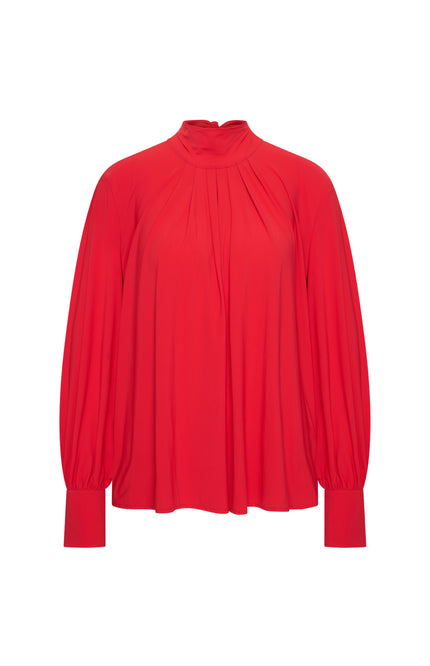 Mi Piace Travel Blouse Bow Light Red 202774 Stretchshop.nl