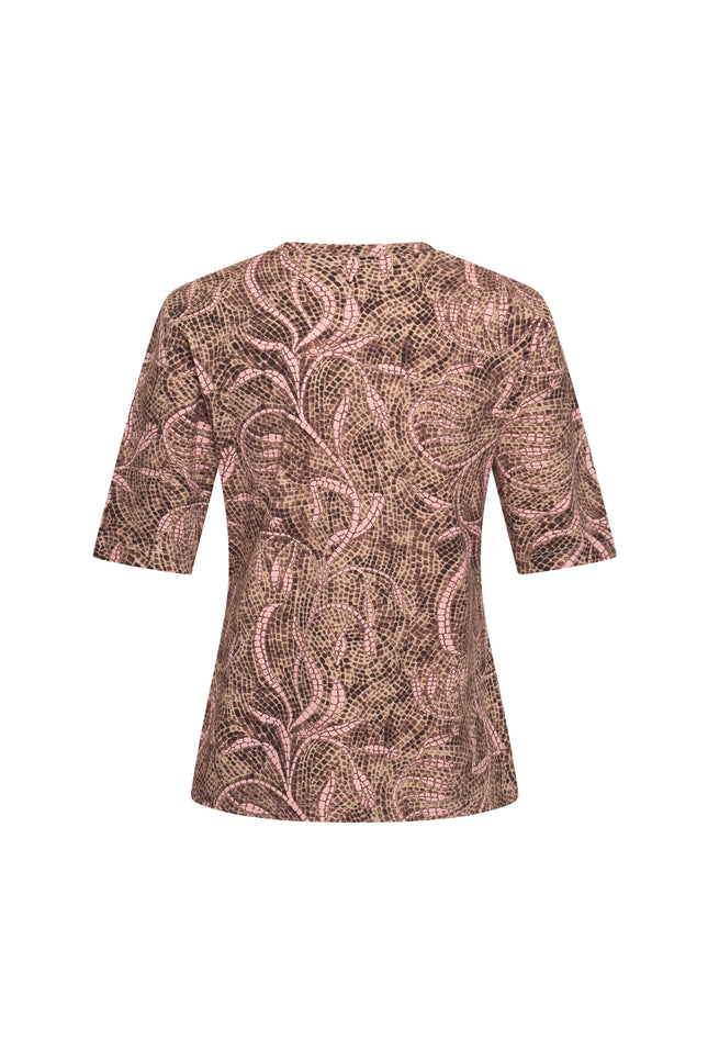 Mi Piace Travel Top Twilight Twigs Print Espresso 202271 Stretchshop.nl