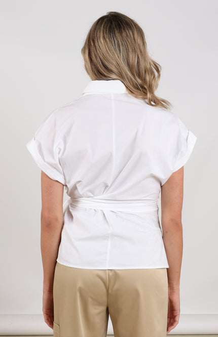 Nukus Blouse Aneta Offwhite NKS01156 Stretchshop.nl