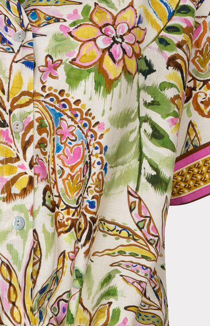 EsQualo Blouse Jungle Print HS26.14204 Stretchshop.nl