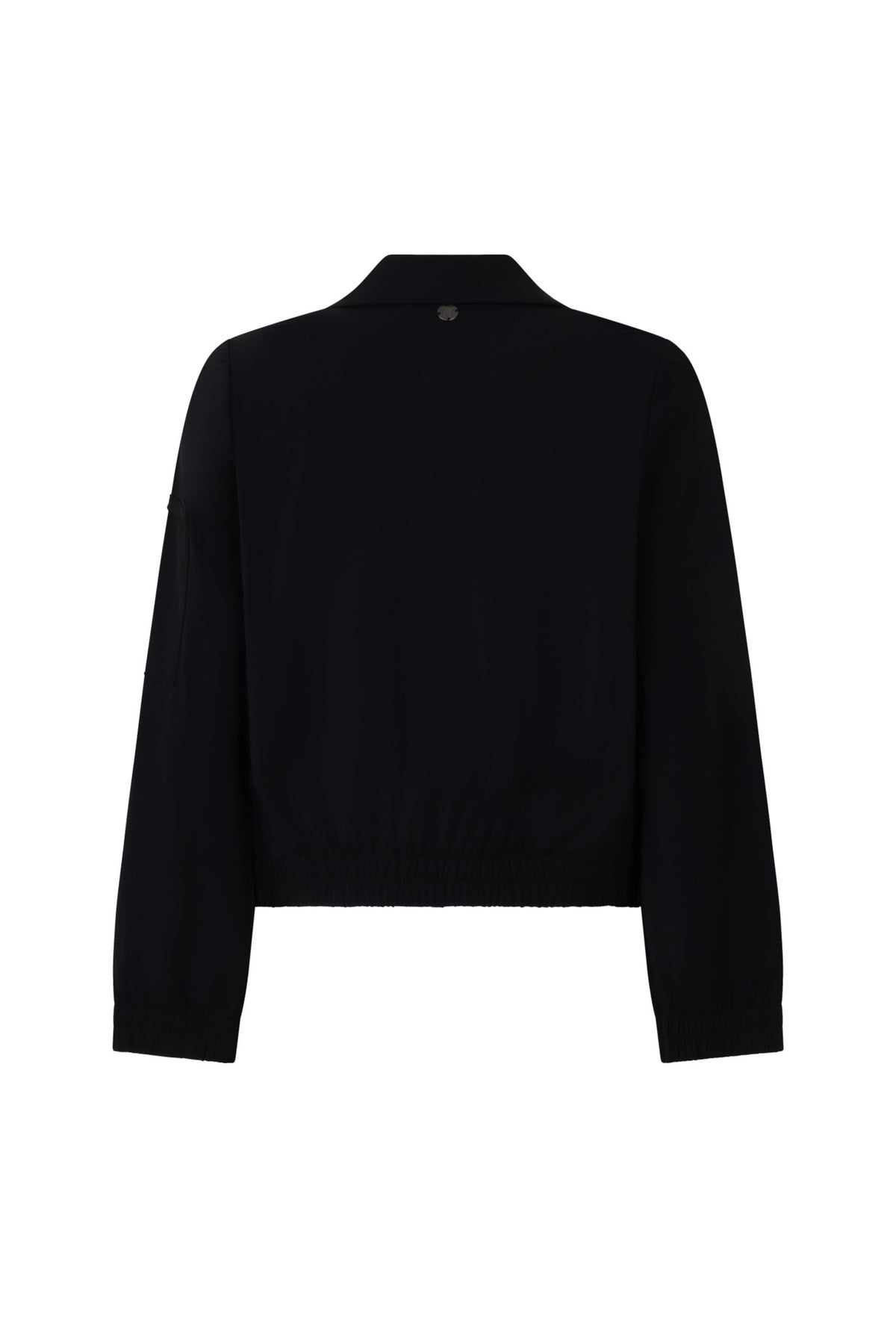 Reisjacke Aria Black van Ann & You, zwarte lichtgewicht en waterafstotende jas met capuchon voor dames.