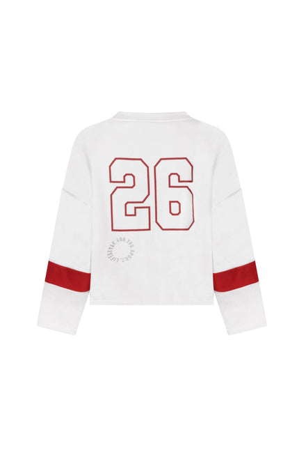 Sweater Lux Offwhite Red A26