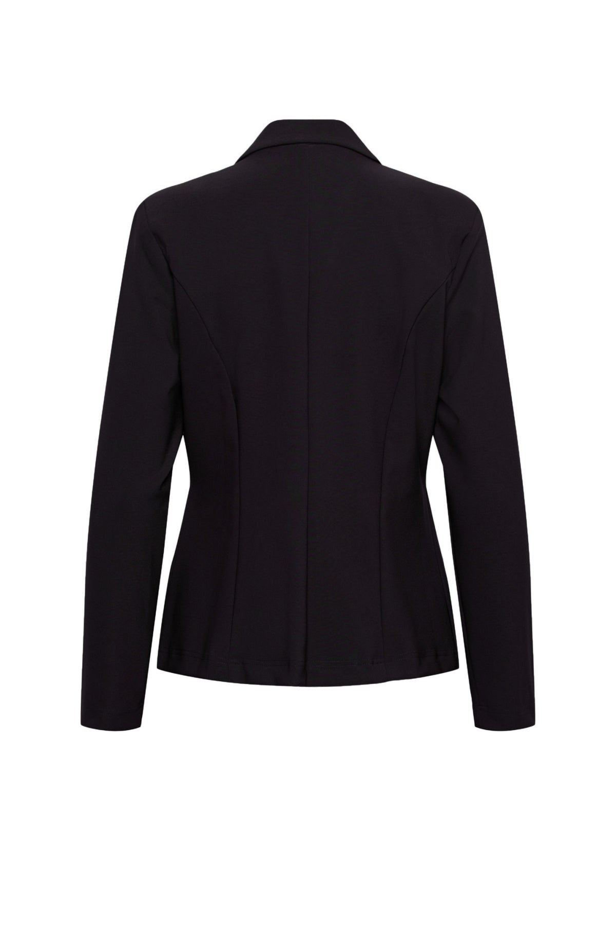 Zwarte reistas blazer Phileine Deep Plum van &Co woman, modieuze blazer voor reizen met gestroomlijnde pasvorm