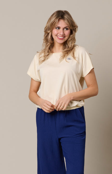 &Co woman Top Tosca Vanilla Ink TS150 Stretchshop.nl