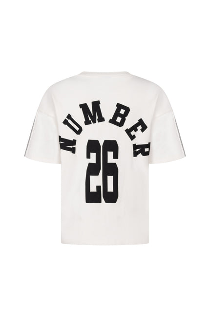 T-Shirt Kailey Offwhite Black A26