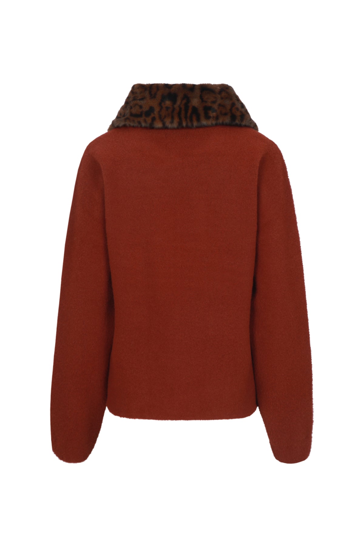 G-maxx Dallan breivest van gebreid materiaal in burnt henna kleur, met stijlvolle pasvorm en gedetailleerde afwerking.