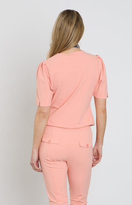 Mi Piace Travel Top Wrap Peach Amber 202838 Stretchshop.nl