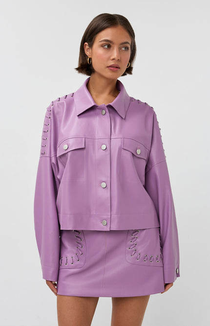 Studio Amaya Jacket Elina Lila Stretchshop.nl