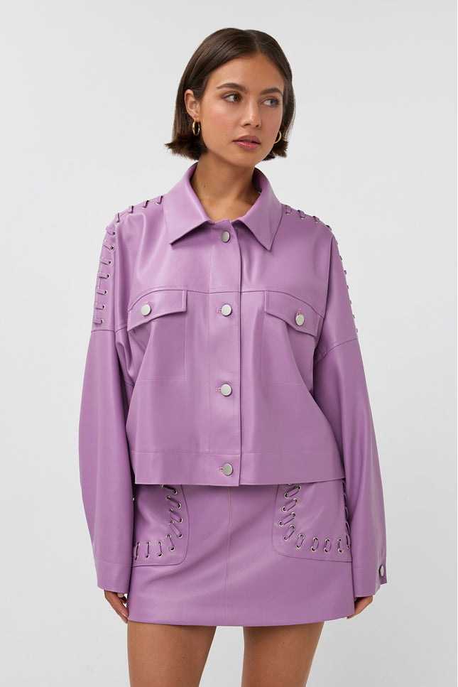 Studio Amaya Jacket Elina Lila Stretchshop.nl