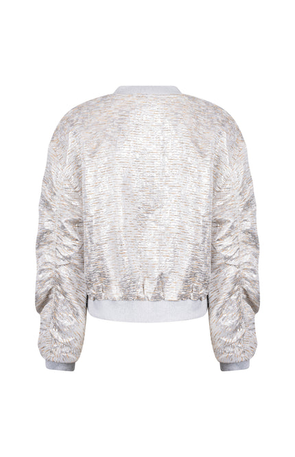 Nukus Jacket Babette Silver Camel NKS13096 Stretchshop.nl
