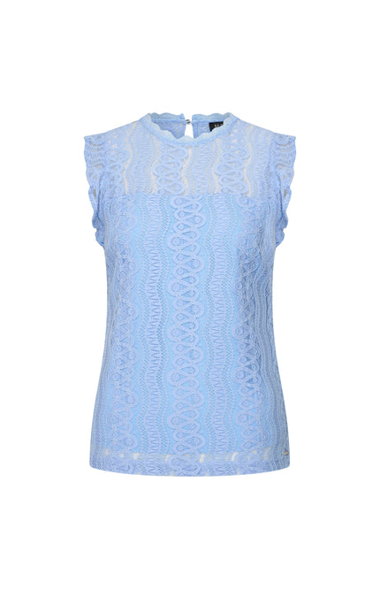 Mi Piace Travel Top Kant Lavender Blue 202486 Stretchshop.nl