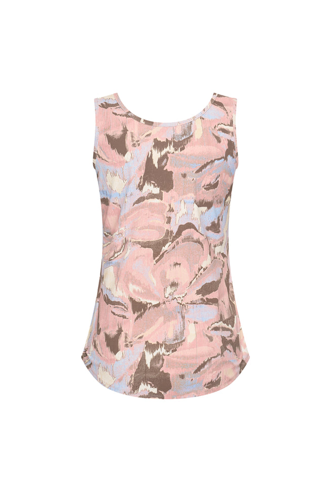 Mi Piace Travel Top Wild Flower Print Lavender Blue 202027 Stretchshop.nl