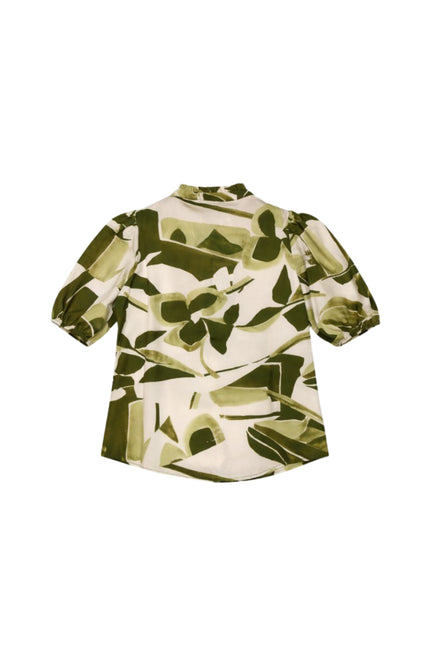 Elvira Casuals Blouse Mira Green Desert Flower Stretchshop.nl