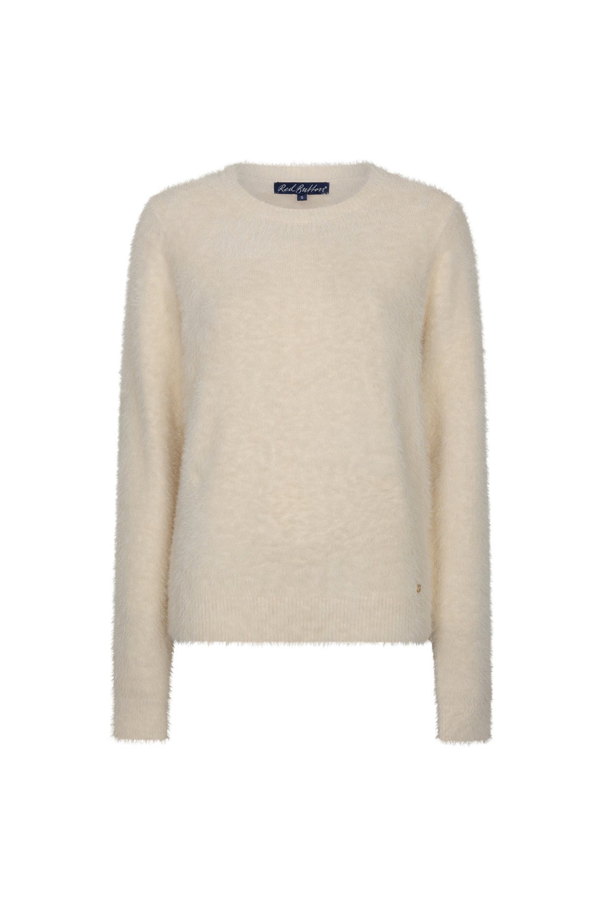 Knuffelige roze top van Red Button, Sweet Fuzzy Cream SRB5117, met zachte textuur en comfortabele pasvorm.