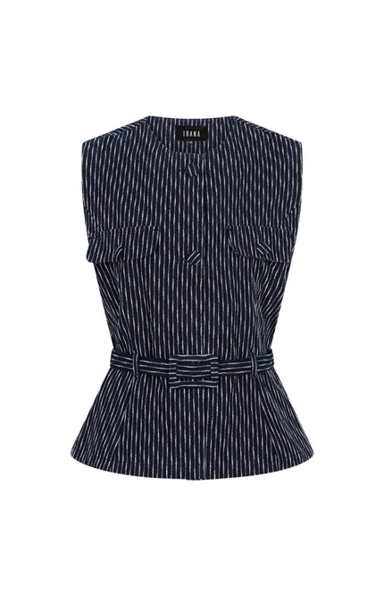 Ibana Top Trisia Chalk Stripes Stretchshop.nl
